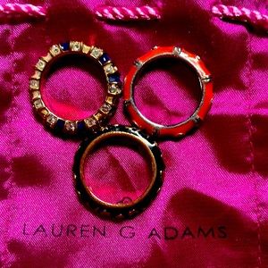 Lauren Adam’s triple ring set